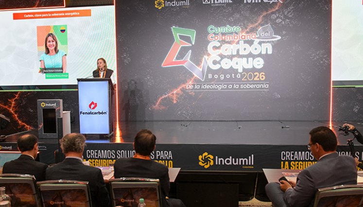 La ministra de Minas y Energía, María Nohemí Arboleda, participó en el primer día de la Cumbre Colombiana del Carbón y Coque, en Bogotá. / Foto: cortesía