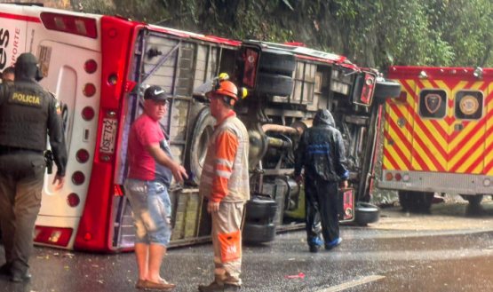 El siniestro vial se registró a escasos metros del sector La Honda.