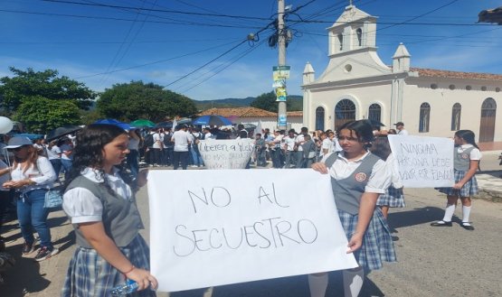 Los ocañeros repudian la práctica del secuestro y exigen la pronta liberación sanos y salvos./ Foto Cortesía para La Opinión