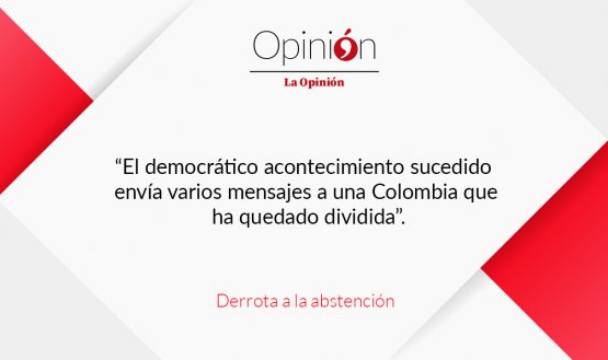Derrota a la abstención