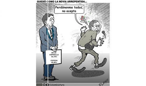 Quedó como la novia arrepentida