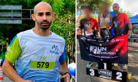 Uber Fernando Quintero era un amante del running y participó en diferentes carreras.