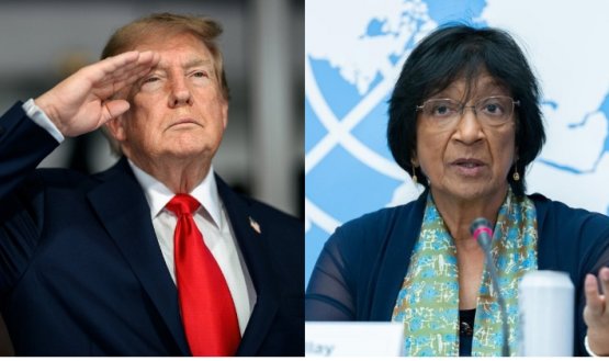 Trump y Navi Pillay.