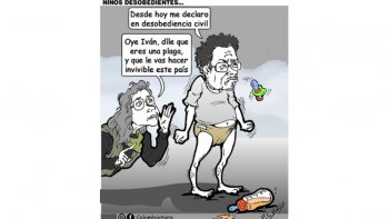 02-07-26 - Caricatura , Niños desobedientes.