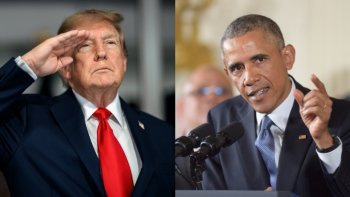 Trump y Obama.