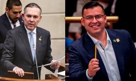 Efraín Cepeda y Jaime Raúl Salamanca, fueron elegidos como presidentes de Senado y Cámara./Fotos Colprensa