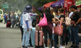 Migrantes venezolanos llegan a Villa del Rosario./Foto Carlos Ramírez/La Opinión