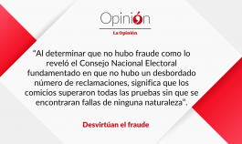 Desvirtúan el fraude