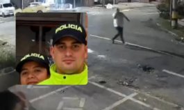 Policías asesinados en Medellín. Fotos: redes sociales - El Colombiano.