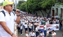 Leonardo Sánchez, presidente de Asinort, convocó al gremio docente al paro nacional del 14 de octubre./Foto Archivo