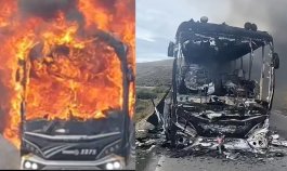 Incineran bus en el páramo de El Almorzadero, entre Santander y Norte de Santander