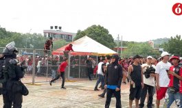 Disturbios en el estadio General Santander 