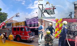 Incendio en el centro de Cúcuta. / Leonardo Favio Oliveros-La Opinión