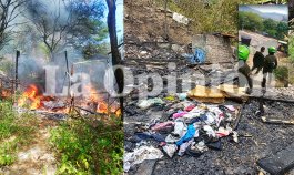 La vivienda de Ana Gil quedó reducida a cenizas en el barrio 20 de Julio, en Villa del Rosario. / Foto: Cortesía