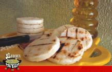 Arepas de maíz pilao blanco