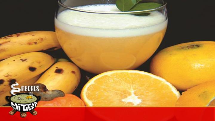 Jugo de naranja y banano