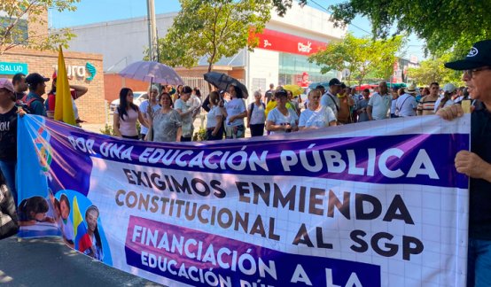 Docentes en movilización