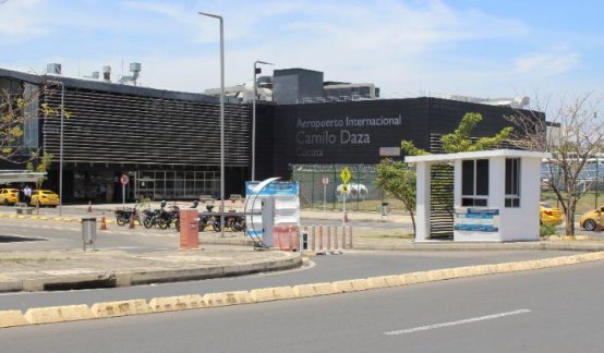 Fachada del aeropuerto Internacional Camilo Daza./Foto Stefany Peñaloza
