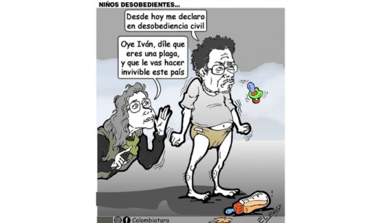02-07-26 - Caricatura , Niños desobedientes.
