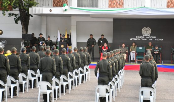 28 auxiliares de Policía juraron bandera y apoyarán labores de prevención en Cúcuta