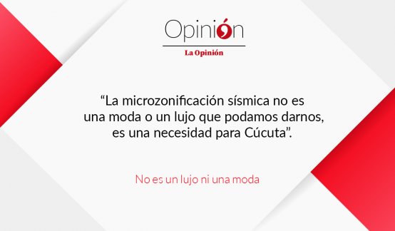No es un lujo ni una moda