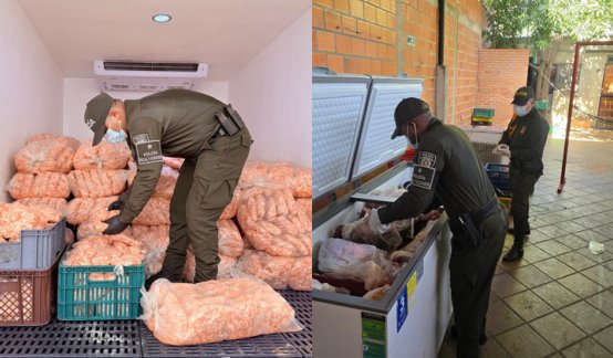 Incautan más de 3,6 toneladas de pescado, camarón y carne en Cúcuta por incumplir normas sanitarias