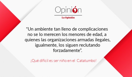 ¡Qué difícil es ser niño en el Catatumbo!