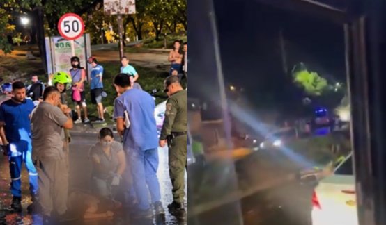 Mujer quedó gravemente herida tras ser arrollada por una motopatrulla de la Policía en Los Patios