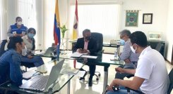 El IDS con el alcalde Humberto Pisciotti y la directora de Salud coordinan el proceso. 