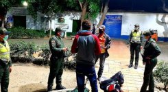 Operativos de la Policía en los barrios de Cúcuta. 