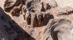 La cerveza, bebida popular en el antiguo Egipto, era elaborada en el sitio funerario. /Foto:AFP