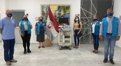 Donaron un Ecocardiograma para sus obras humanitarias. Foto: Cortesía