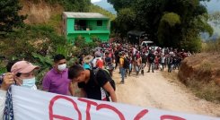 Protesta en Hacarí