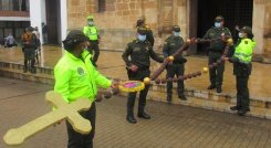 69 unidades de la Policía estarán asignadas a Pamplona. / Roberto Ospino/ La Opinión