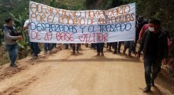 Protesta en Hacarí