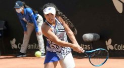 María Camila Osorio enfrentó a la polaca Magda Linette. 