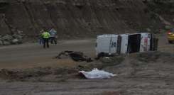 El mortal choque ocurrió en el Anillo Vial Occidental.