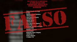 Listado de supuestos estudiantes desaparecidos.