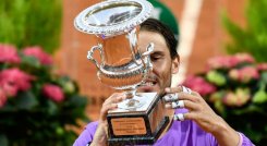 Nadal logró su décimo título en el torneo de Roma: 2005, 2006, 2007, 2009, 2010, 2012, 2013, 2018, 2019 y 2021. / Foto: AFP