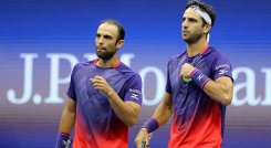 Juan Sebastián Cabal y Robet Farah, tenistas colombianos.