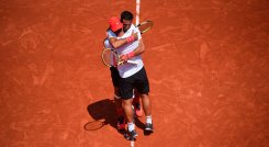 Juan Sebastián Cabal y Robert Farah, en Roland Garros. 