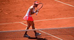 Tamara Zidansek, tenista eslovena. 