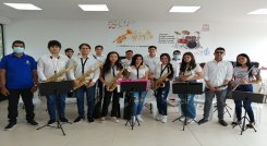 Los jóvenes aprenden con clases virtuales y ensayos presenciales, tienen edades entre los 14 y 22 años / Cortesía
