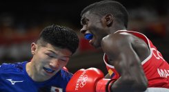 Yuberjen Martínez es eliminado en cuartos y Colombia se queda sin boxeadores en Tokio-2020./Foto: AFP