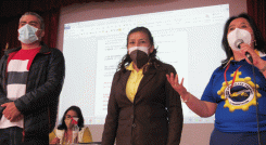 La rectora, Mireya Acevedo Mejía dijo que volverán las estudiantes que sean autorizadas por los padres de familia. Foto Roberto Ospino