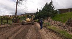 La alcaldía de Chitagá interviene la malla vial rural. Foto: Cortesía/ La Opinión 