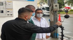 En Ocaña se hacen mediciones con respecto a la contaminación ambiental durante el día sin carros y motos. 