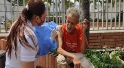 En Ocaña se adelanta la búsqueda activa de los habitantes de la calle para vincularlos al Plan Nacional de Inmunización.