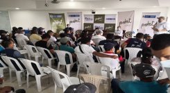 El escenario de diálogo social contó con la participación de cerca de 80 líderes campesinos. Foto: Cortesía / La Opinión