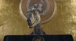 Un dinosaurio protagoniza la nueva campaña 'No elijas la extinción' del Programa de Naciones Unidas para el Desarrollo (PNUD)